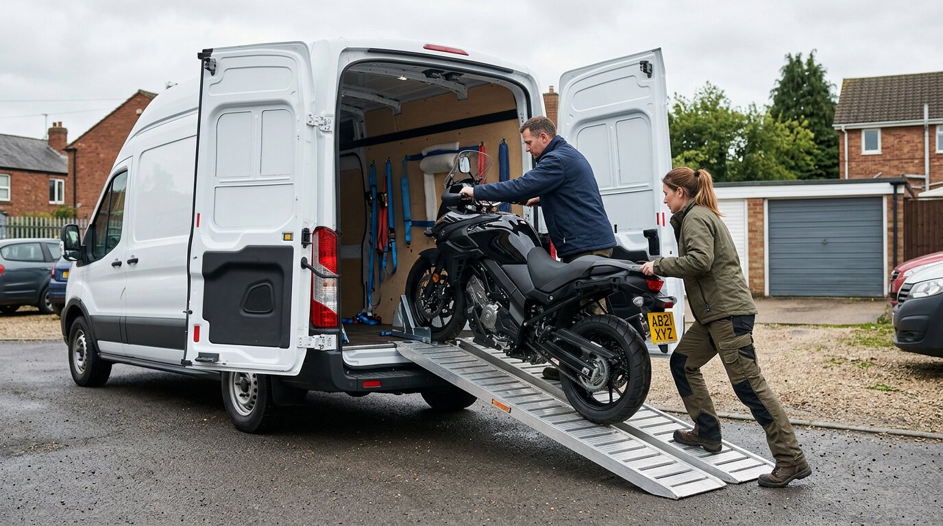 Collecting a Motorcycle in a Hired Van: What to Check Before You Set Off